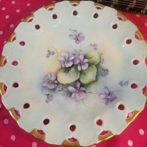 Vintage Hand Painted Elaine 8" Plate decorative pl